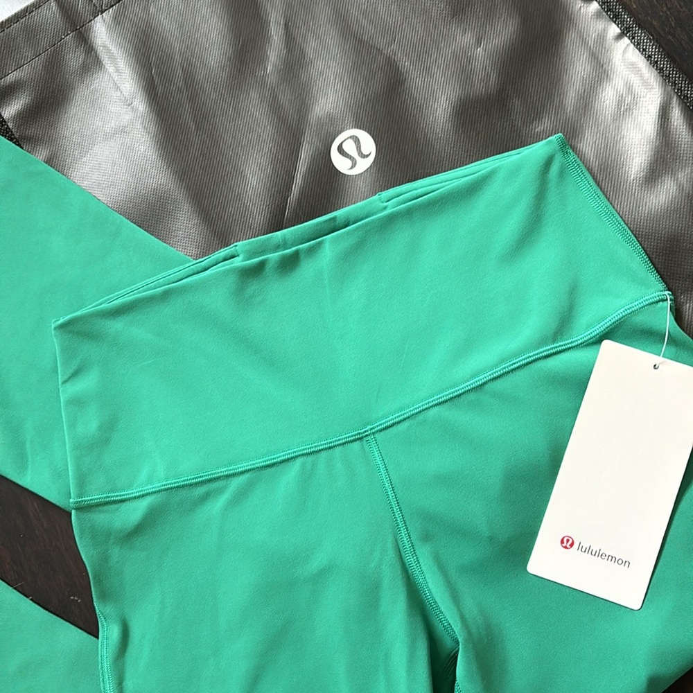 LULULEMON ALIGN MINI-FLARE PANT REGULAR LENGTH IN CASCADIA GREEN SZ 6 NWT - Picture 2 of 7